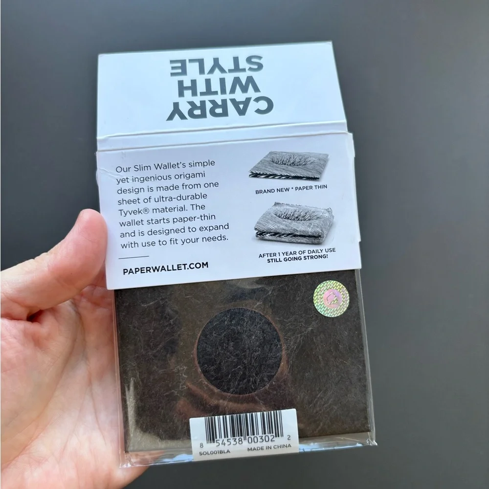 Paperwallet new packaging